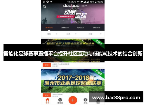 智能化足球赛事直播平台提升社区互动与低能耗技术的结合创新